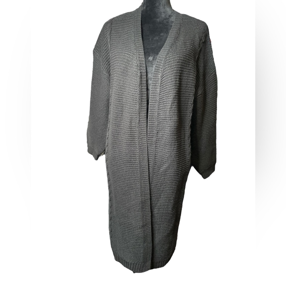 Crazy Train Black Knit Long Cardigan